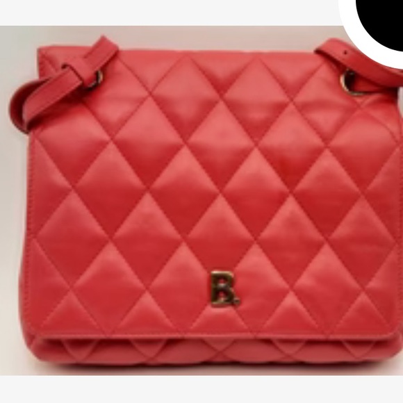 Balenciaga Touch B. Shoulder Bag Quilted Leather Medium Red - Picture 2 of 10
